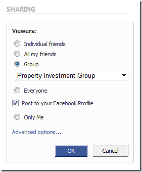 Facebook Group Sharing