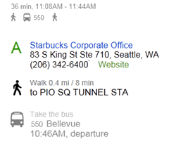bing maps bus routes