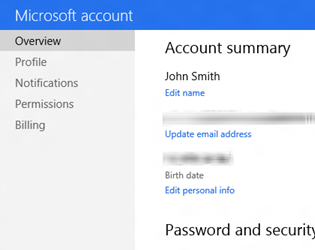 Exclusive: First screenshot of metro-styled Microsoft account website revealed