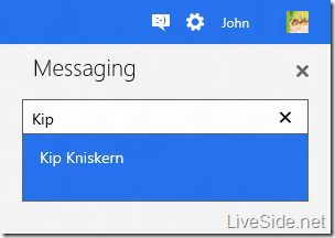 Messaging - Search contact