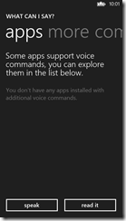 Voice apps