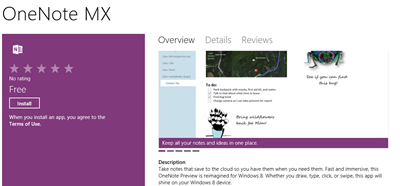 onenote mx