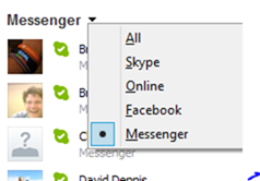 Skype choose contacts
