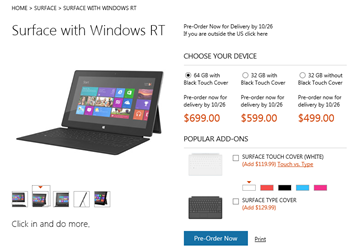 surface pricing