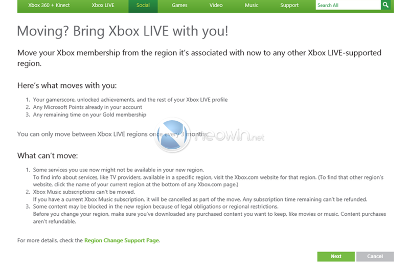Xbox LIVE account migration