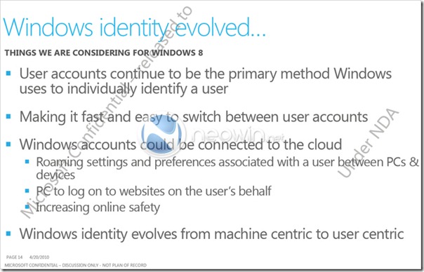 Windows 8 - Windows identity evolved