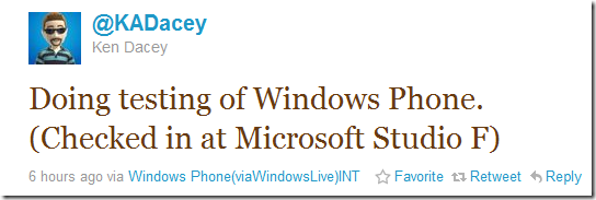 Twitter via Windows Live