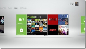Xbox Dashboard - Apps Screen