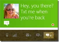 Windows 8 - Messaging - Live Tile and Notification