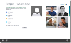 Windows 8 - People - Connect Accounts