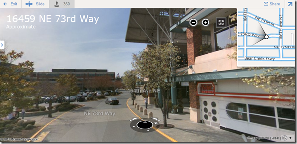 Bing Maps Streetside 360